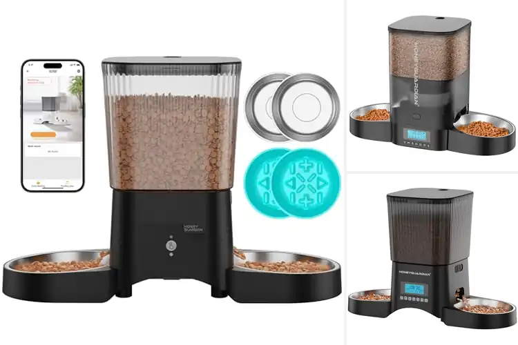 Detailed view of Best 3.5L Dual Cat Food Dispenser
