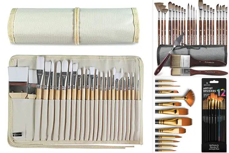 Detailed view of Best Acrylic Brush Sets