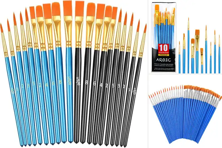 Detailed view of Best Affordable Paint Brushes
