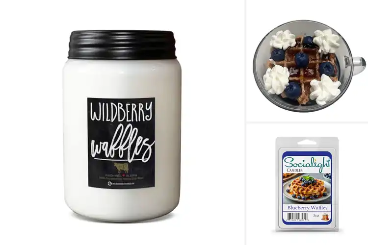 Detailed view of Best Blueberry Waffle Candles