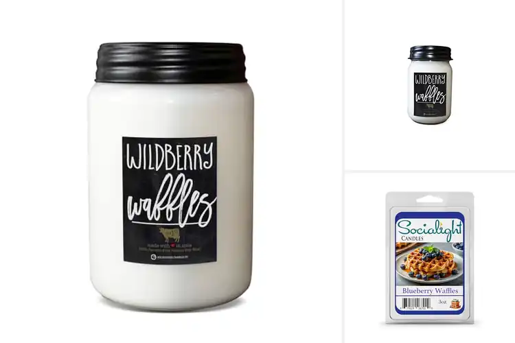 Detailed view of Best Blueberry Waffles Candles