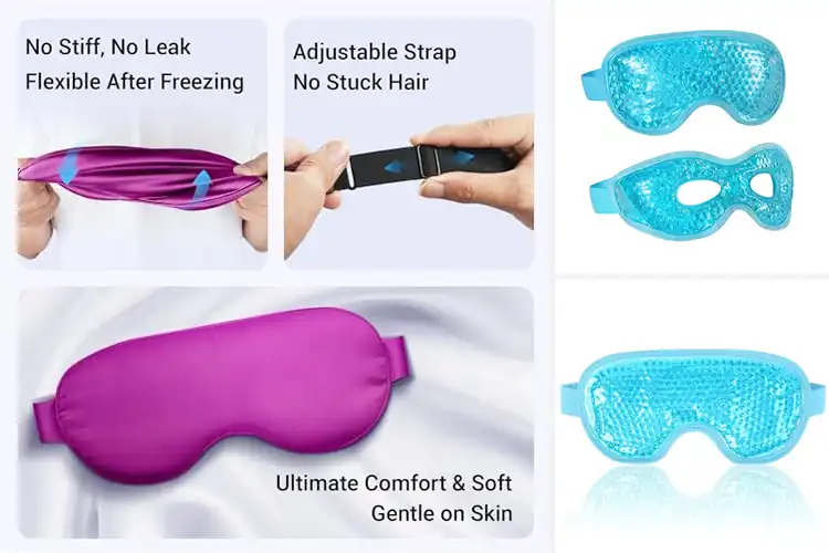 Detailed view of Best Cooling Eye Masks: Top 10 for Instant Relief & Comfort