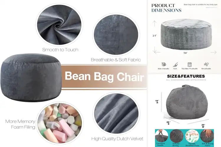 Detailed view of Best Foam Bean Bag Chairs