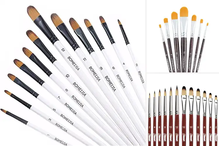 Detailed view of Best For Acrylic Painting With Filbert Brush