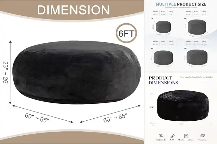 Detailed view of Best Giant Bean Bag Chairs