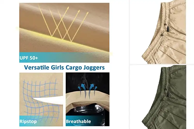 Detailed view of Best Girls Cargo Pocket Pants