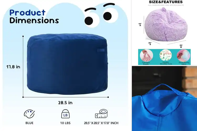 Detailed view of Best Kids Bean Bag Chairs