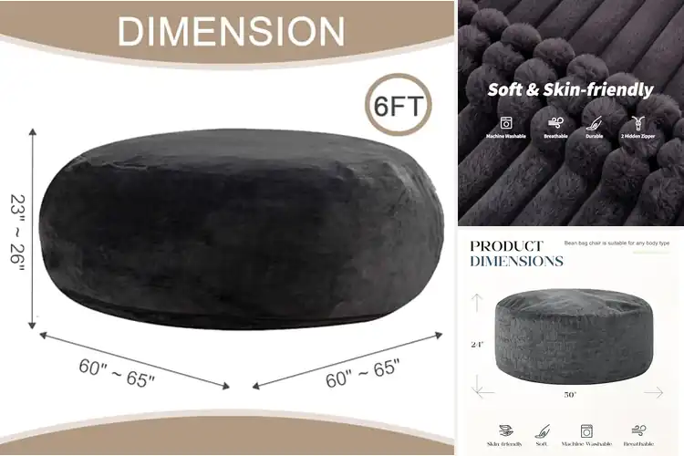 Detailed view of Best Large Bean Bags For Adults: Ultimate Comfort Picks