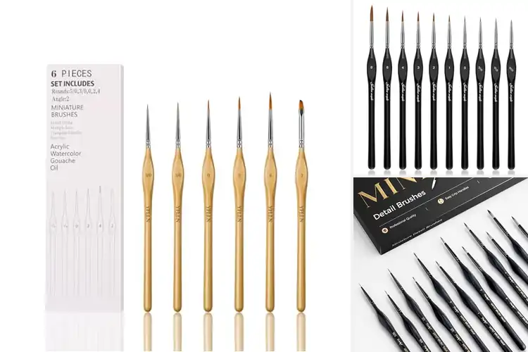 Detailed view of Best Miniature Handle Brushes for Precision Painting