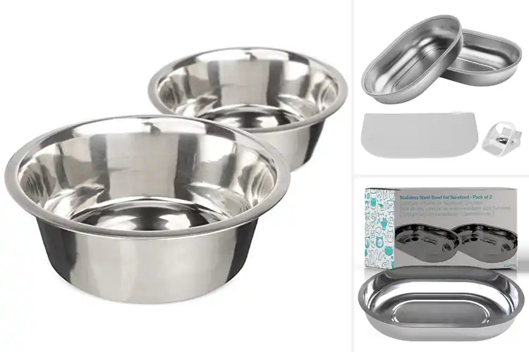 Detailed view of Best Stainless Steel Bowls Feeder