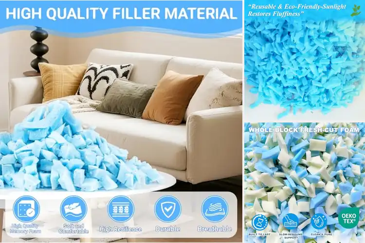 Detailed view of Best Supportive Shredded Foam Filling