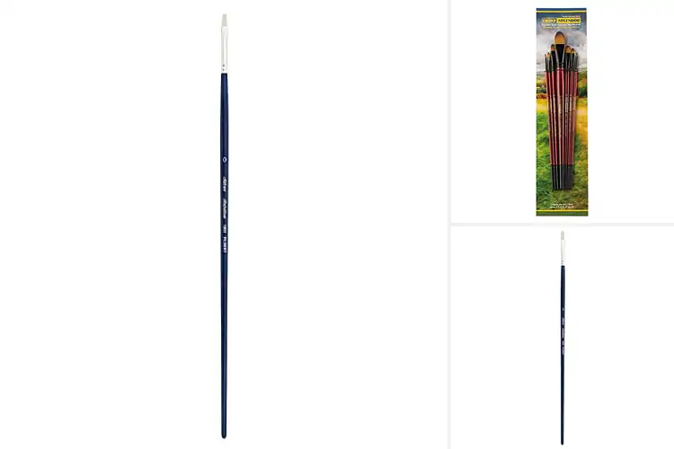 Detailed view of Best Synthetic Filament Filberts For Painting