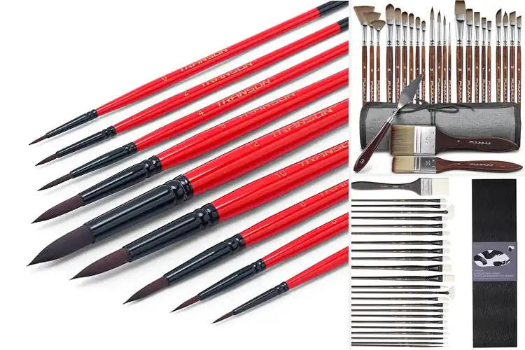 Detailed view of Best Synthetic Hair Paint Brushes