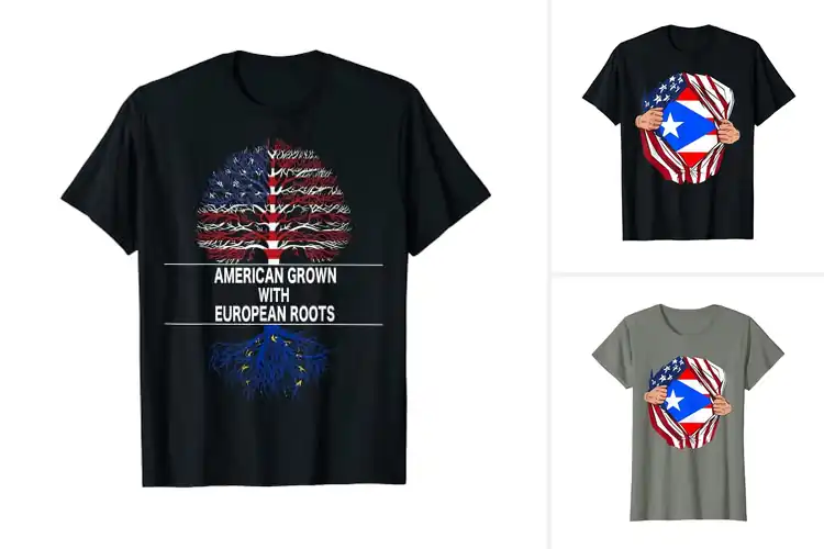 Detailed view of Best USA Grown Design: 10 Unique Heritage & Pride Designs