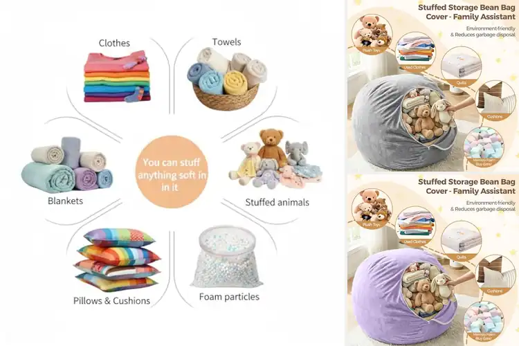 Detailed view of Best Washable Cover Bean Bag With Handles