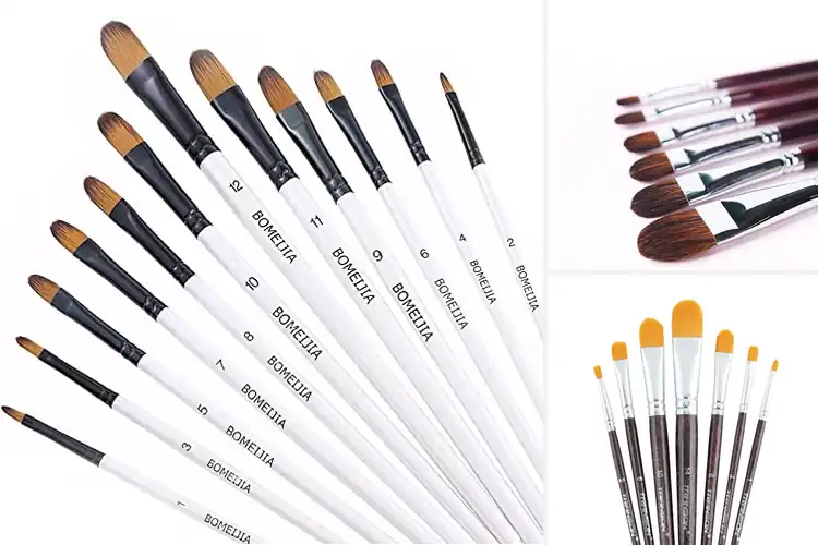 Detailed view of Best Watercolor Filbert Brushes