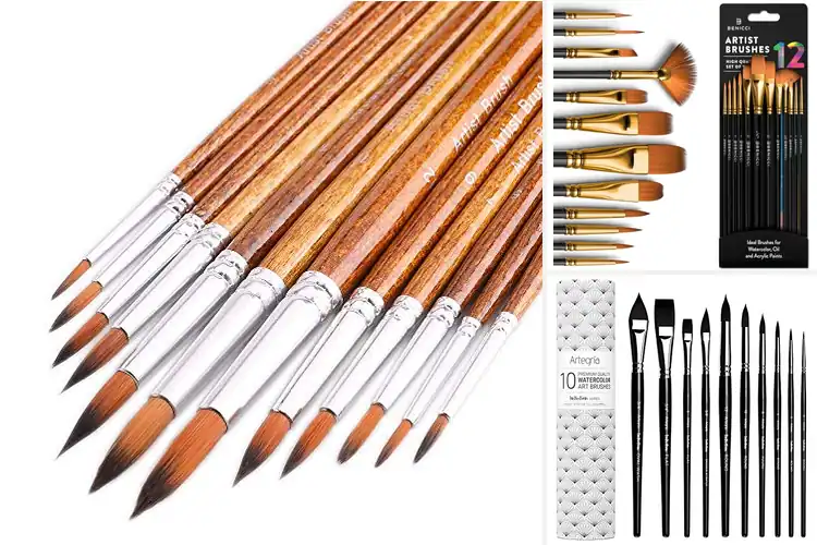 Detailed view of Best Watercolor Paint Brushes: Top 10 Picks for Stunning Art