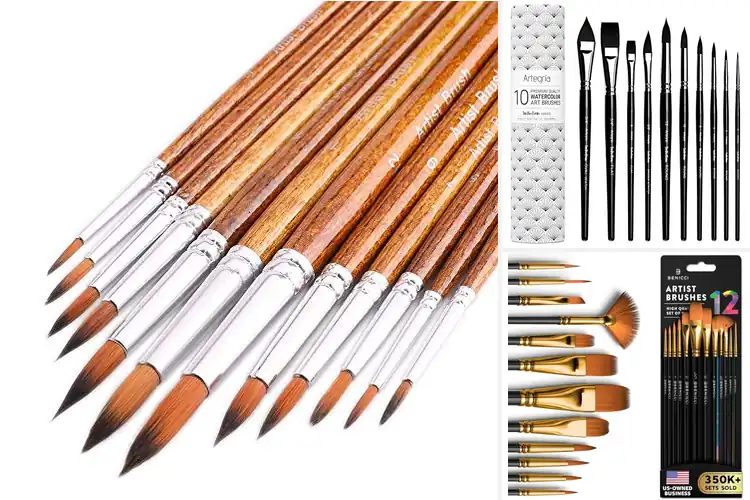 Detailed view of Best Watercolor Painting Brushes